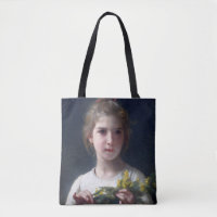 Girl with Mimosa, Bouguereau