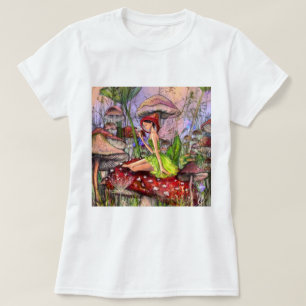 Girl with Mushrooms T-Shirt