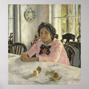 Girl with Peaches, 1887 Poster
