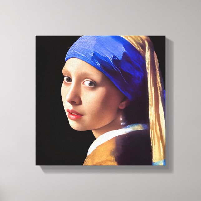 Girl with Pearl earring  Canvas Print (Front)