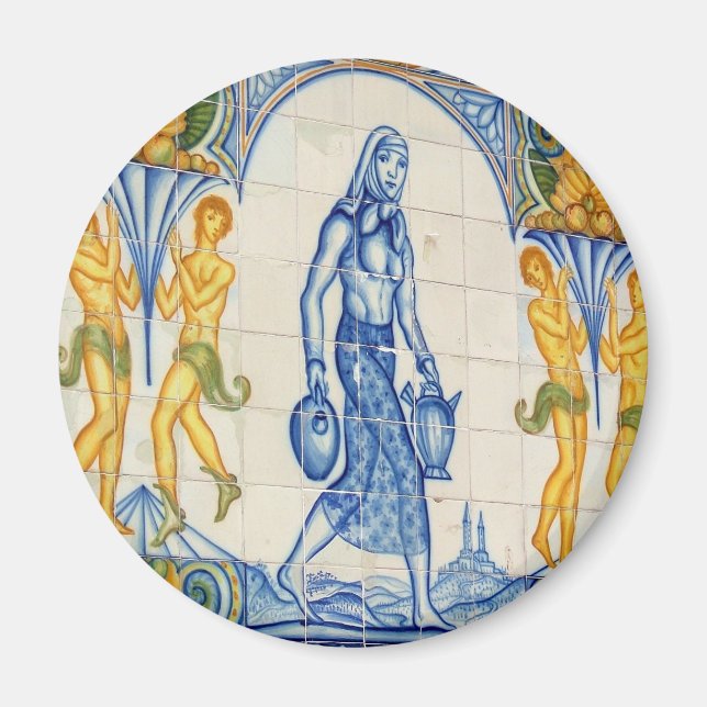 Girl with pitchers magnet (Front)