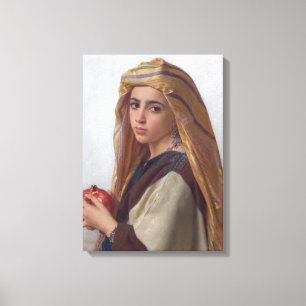 Girl With Pomegranate by Bouguereau Canvas Print