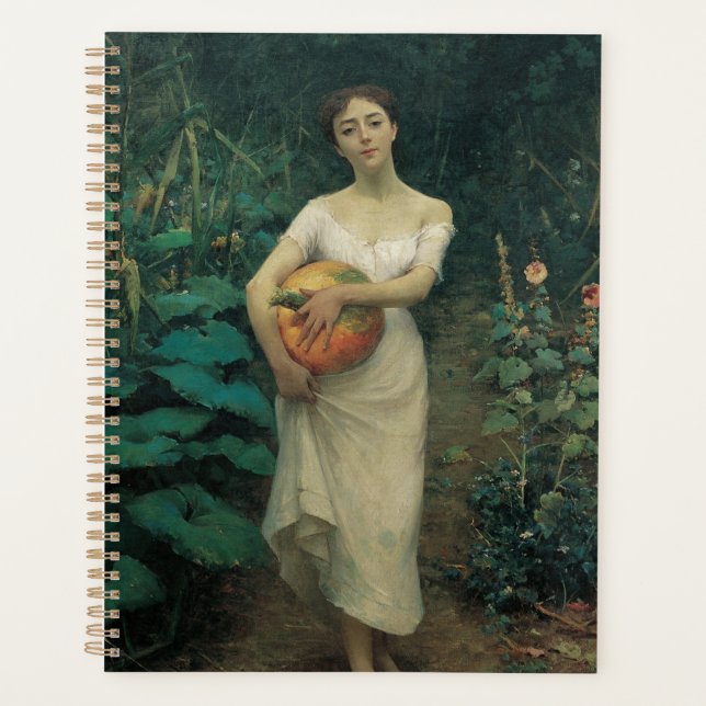 Girl with Pumpkin Zonaro 1889 Planner (Front)