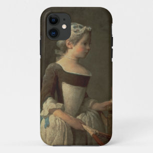 Girl with Racket and Shuttlecock Case-Mate iPhone Case