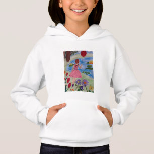 Girl With Red Balloon Hoodie