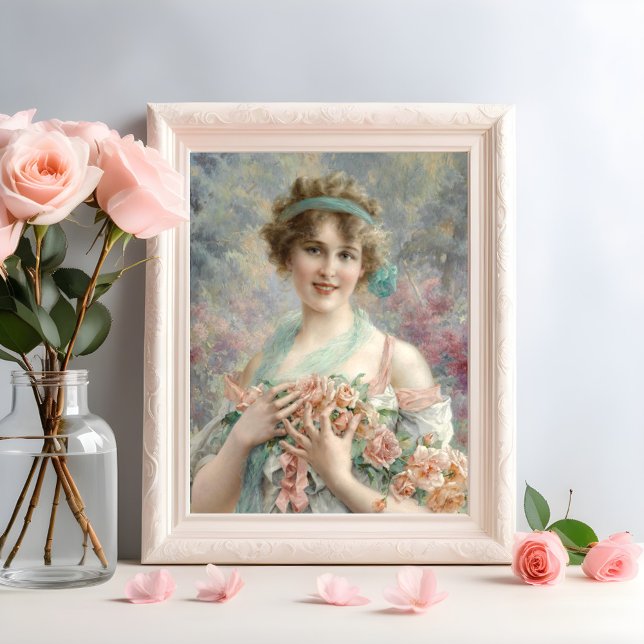 Girl with roses Fine Art Portrait Poster (Creator Uploaded)