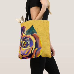 Girl with scarf and book tote bag