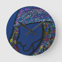 Girl With Spotted Glitter Print Hair
