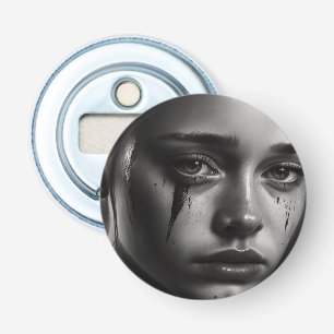 Girl with tears bottle opener