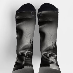 Girl with tears socks