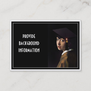 Girl with the Graduation Hat Calling Card