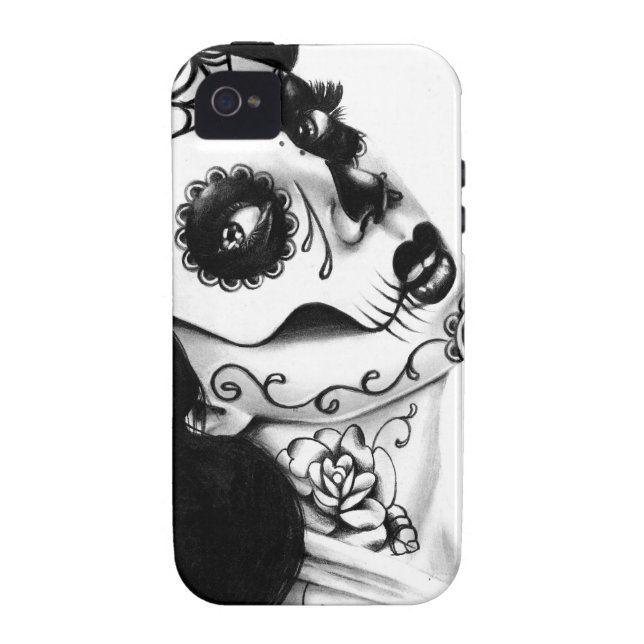 Girl With The Neck Tattoo by Carissa Rose Case-Mate iPhone Case (Back)