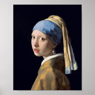 Girl with the Pearl Earring by Johannes Vermeer Poster