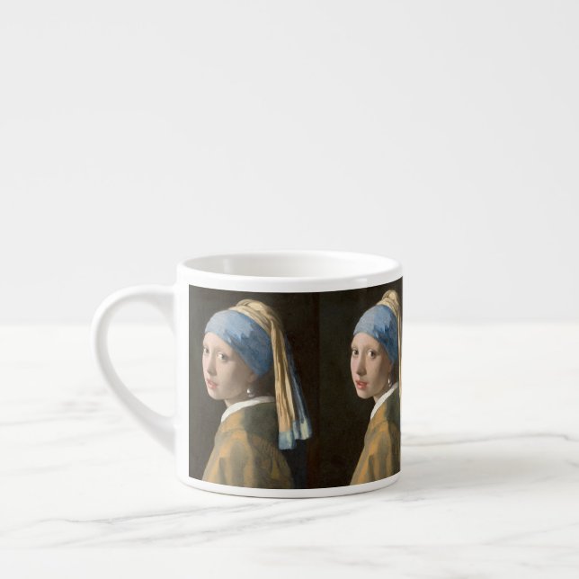Girl with the Pearl Earring Espresso Cup (Left)