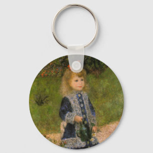 Girl with Watercan by Renoir Key Ring