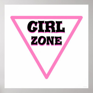Girl Zone Road Sign