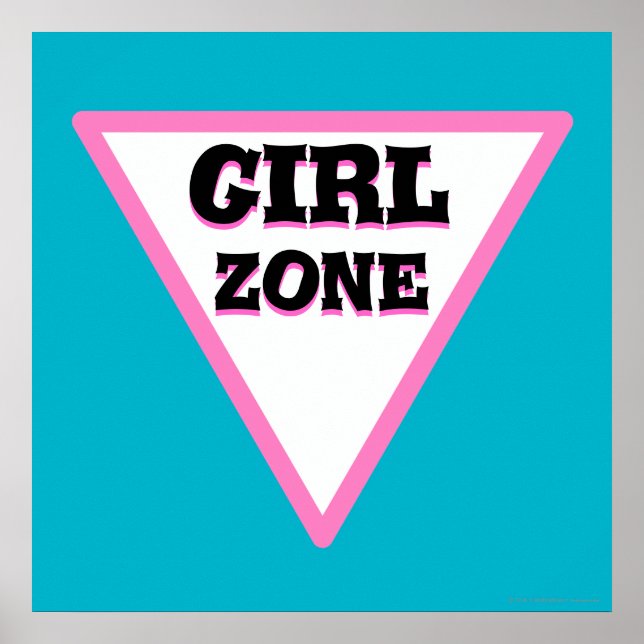 Girl Zone Road Sign (Front)