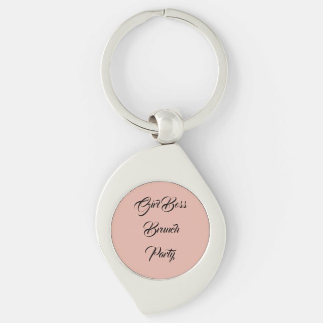 Girlboss Brunch Party Key Ring (Front)