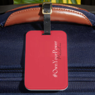 Girlboss Empowerment Gift - Personalised Name  Luggage Tag
