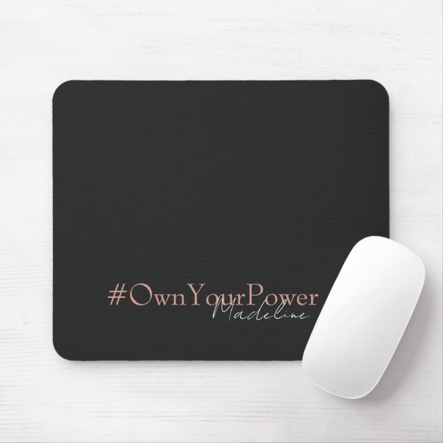 Girlboss Empowerment Gift - Personalised Name  -  Mouse Pad (With Mouse)