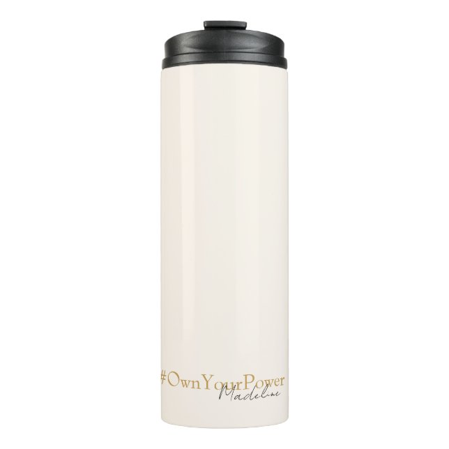 Girlboss Empowerment Gift - Personalised Name – Thermal Tumbler (Front)
