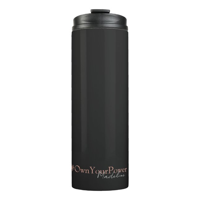Girlboss Empowerment Gift - Personalised Name – Thermal Tumbler (Front)