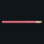 Girlboss Hashtag | Coral Pink & White Pencil<br><div class="desc">Go get 'em,  boss lady. Coral pink and white pencils feature the hashtag "#girlboss" in white modern block typeface. Text is customisable.</div>