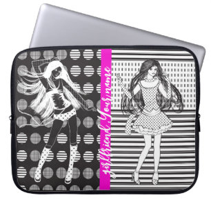 girlfriend dancer laptop sleeve
