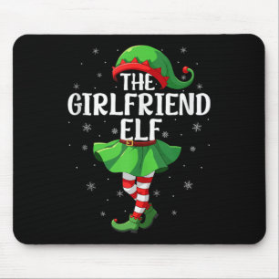Girlfriend Elf Christmas Girls Women Elf Squad Xma Mouse Pad