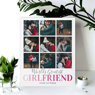 Girlfriend Gift   Worlds Greatest Photo Plaque