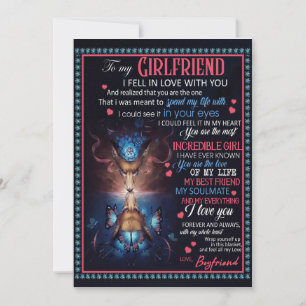 Girlfriend Gifts Letter To My Girlfriend Invitation