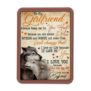Girlfriend Gifts   Letter To My Girlfriend Magnet