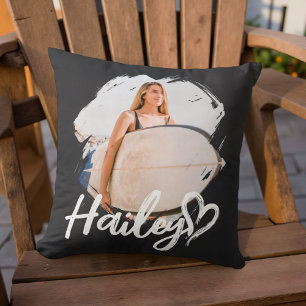 Girlfriend Grunge Simple Modern Heart Cool Photo Cushion