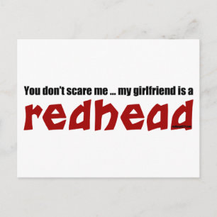 Girlfriend is Redhead Postcard