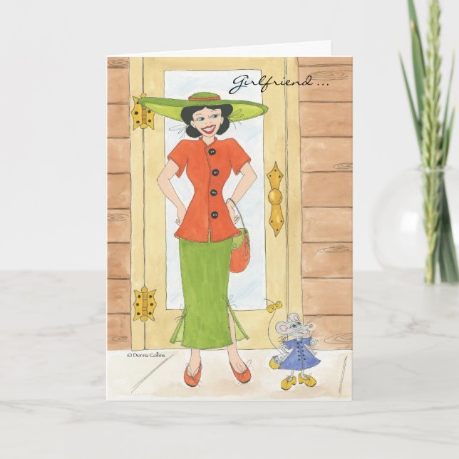 Girlfriend let's get together for a movie invitation (Front)