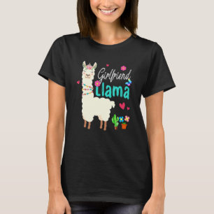 Girlfriend Llama Mother's Day Women Birthday T-Shirt