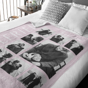 Girlfriend Love You Photo Collage Fleece Blanket