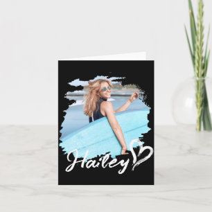 Girlfriend Nge Heart Simple Modern Cool Photo  Card