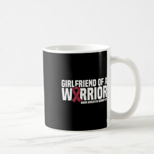 Girlfriend of a Warrior Brain Aneurysm Awareness Coffee Mug