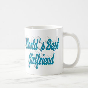 Girlfriend sea blue half script coffee mug