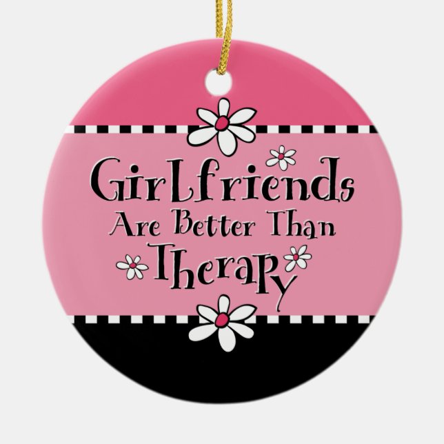 Girlfriend Therapy Personalised Ornament (Front)