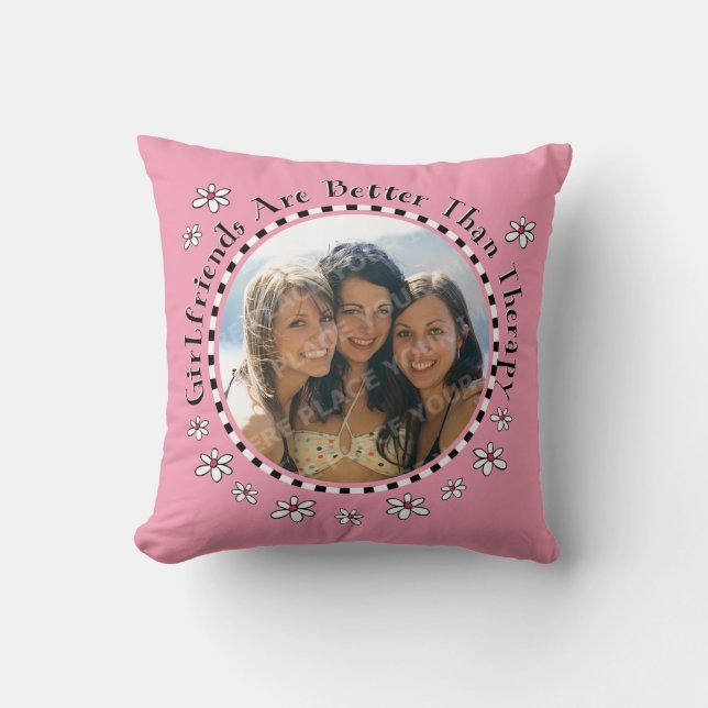 Girlfriend Therapy Photo Cushion (Front)