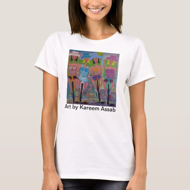 Girlfriends on Bikes t shirt (Front)