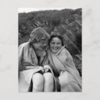 Girlfriends  Vintage photo postcard