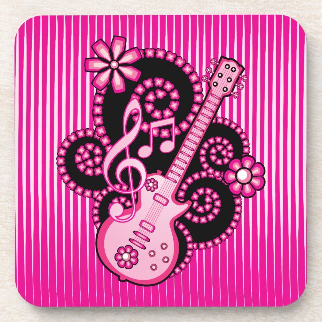 Girlie Guitar Coaster (Front)