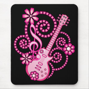 Girlie Guitar Mouse Pad