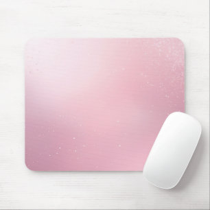 Girlie Pink Feminine Soft Sparkle Ombre Mouse Pad