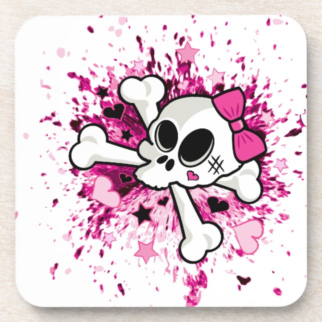 Girlie Skull Coaster (Front)