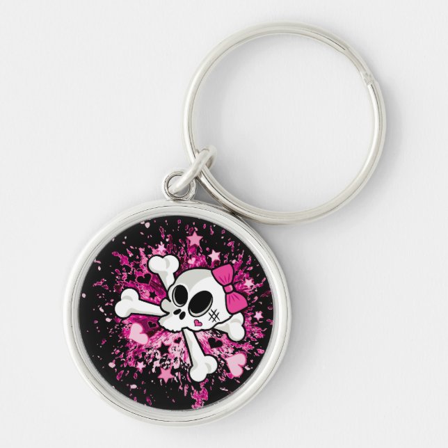 Girlie Skull Key Ring (Front)