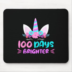 Girls 100th Day Of School Days Of School Brighter  Mouse Pad